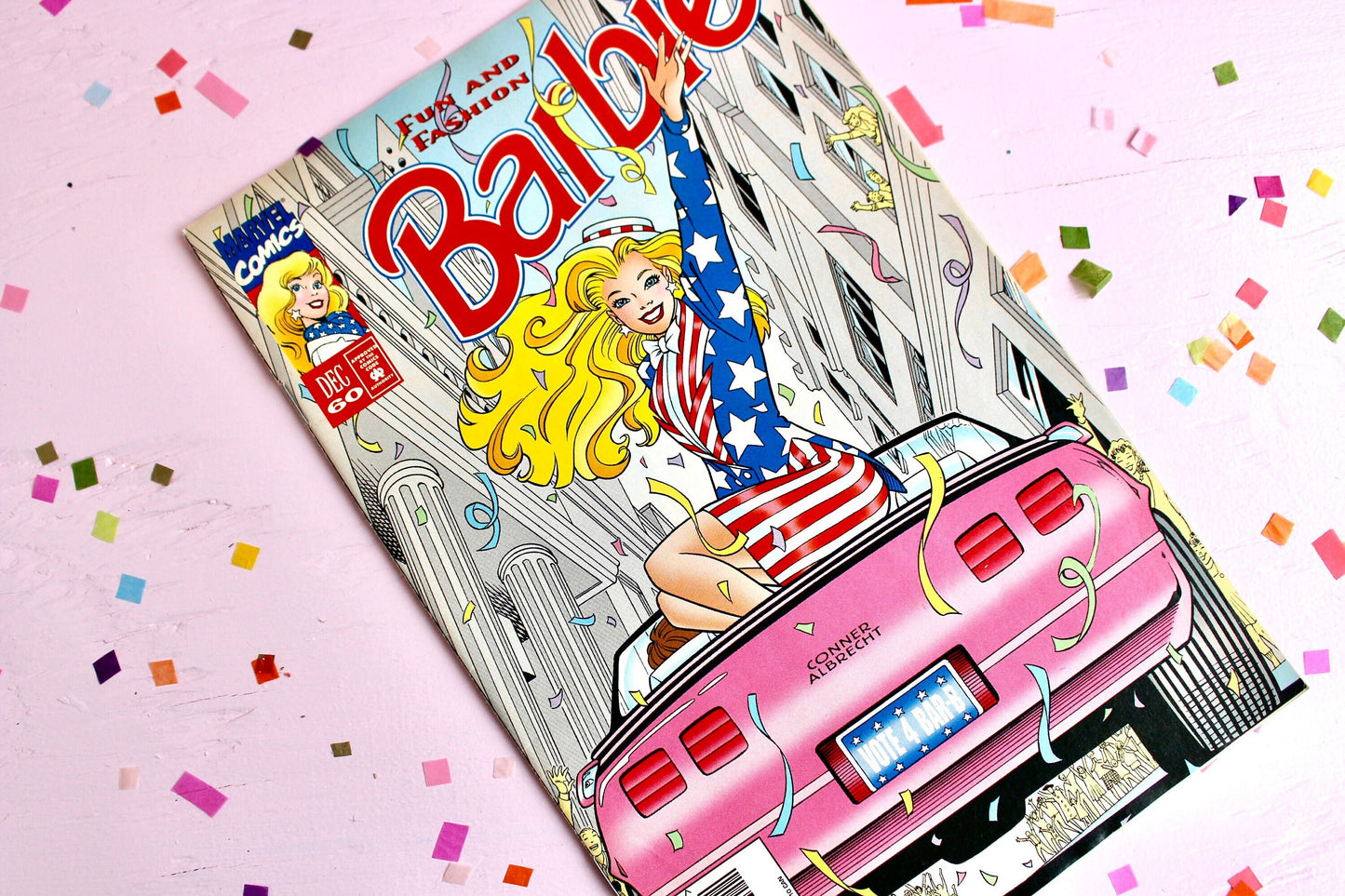 Barbie Fashion Marvel Comic Book, Fall Autumn Barbie Comic, Vintage 90s Barbie Doll Magazine with Ads