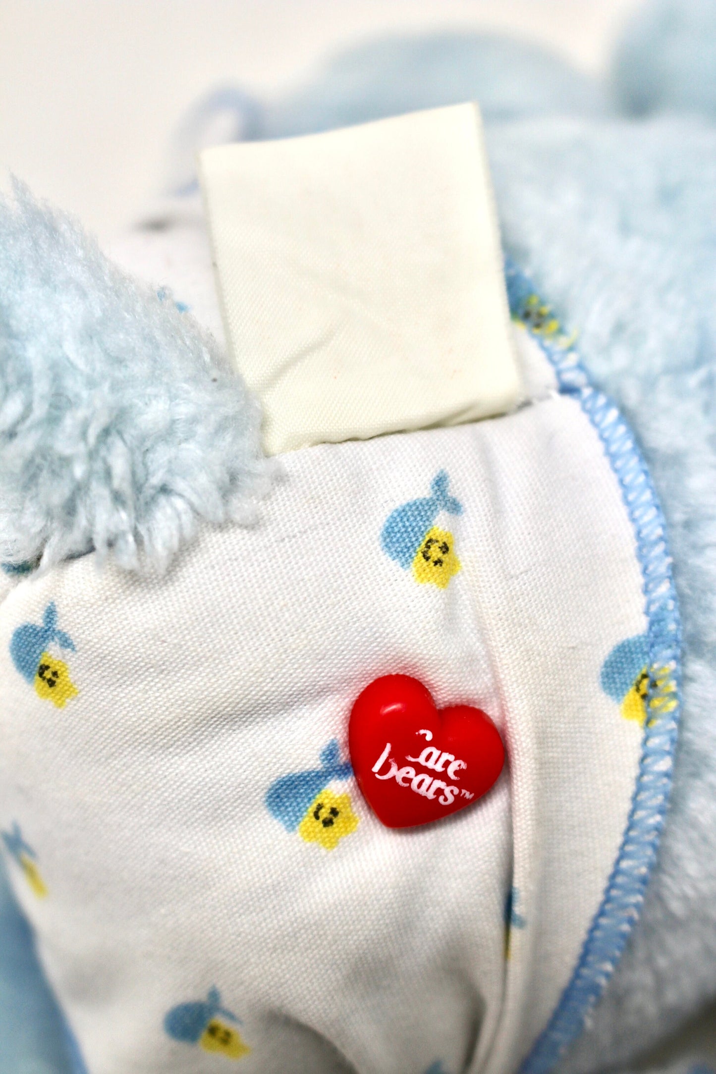 Baby Tugs Blue Care Bear Plush Stuffed Animal 80s Vintage