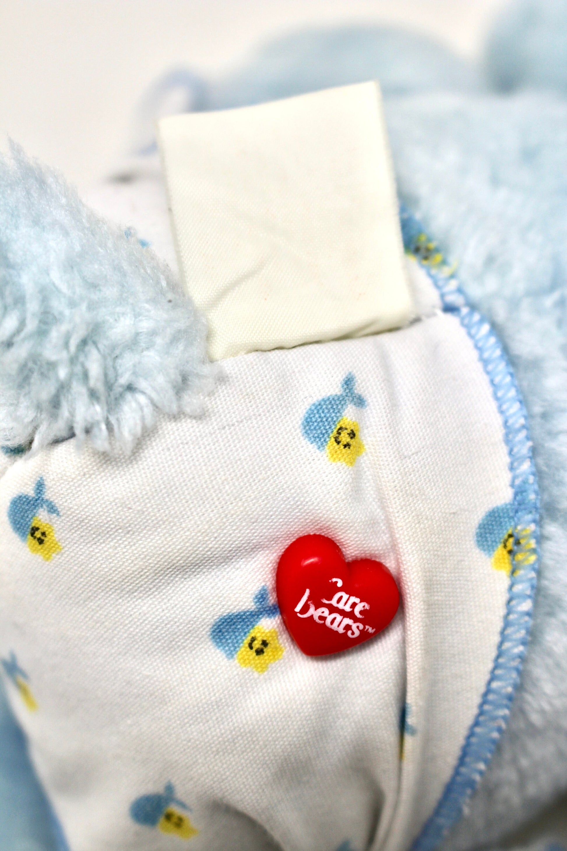 Baby Tugs Blue Care Bear Plush Stuffed Animal 80s Vintage