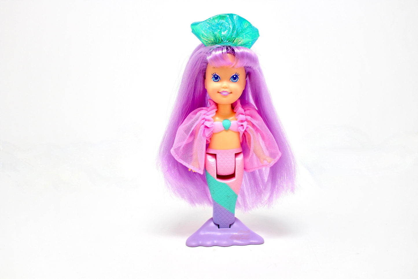 My Pretty Mermaid Rainbow Beauty Doll, Playskool 1990s Rainbow Mermaid Dolls, Vintage Mermaid Bathtub Toy, Purple Hair Fin and Accessories