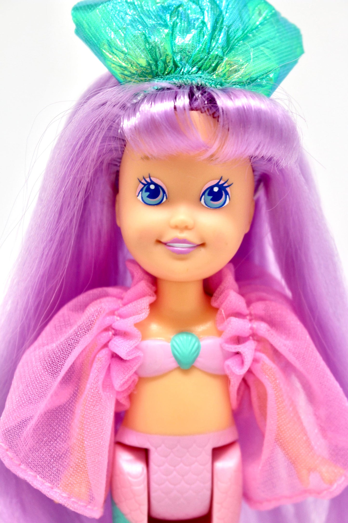 My Pretty Mermaid Rainbow Beauty Doll, Playskool 1990s Rainbow Mermaid Dolls, Vintage Mermaid Bathtub Toy, Purple Hair Fin and Accessories