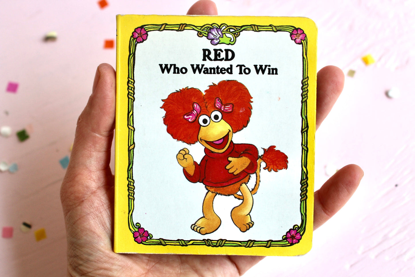 Fraggle Rock Fables Book Board Kids Books, Red Who Wanted to Win, Vintage 80s Jim Henson Fraggle Toys