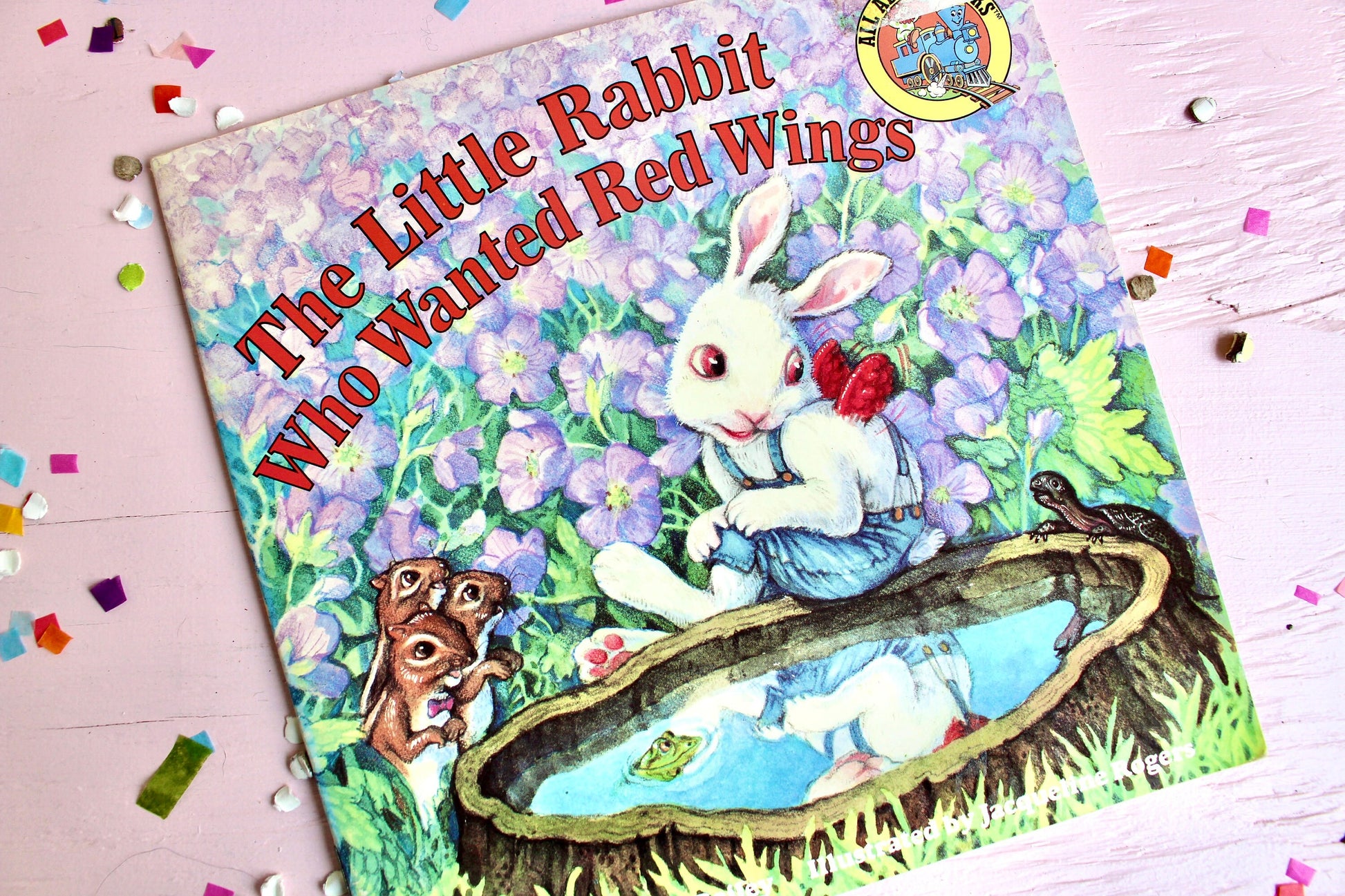 The Little Rabbit Who Wanted Red Wings Kids Book, Vintage Bunny Rabbit Spring Kids Book, Retro Nostalgic Kids Easter Basket Stuffer