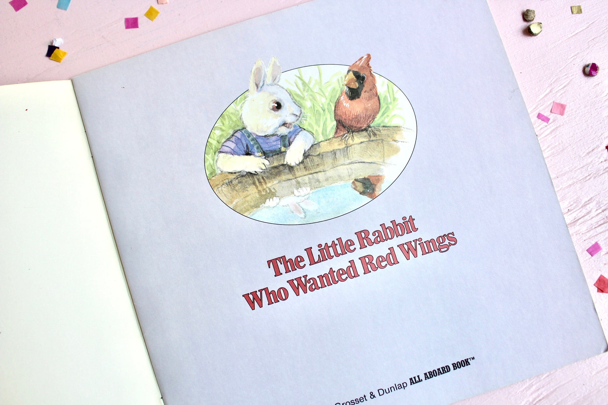 The Little Rabbit Who Wanted Red Wings Kids Book, Vintage Bunny Rabbit Spring Kids Book, Retro Nostalgic Kids Easter Basket Stuffer