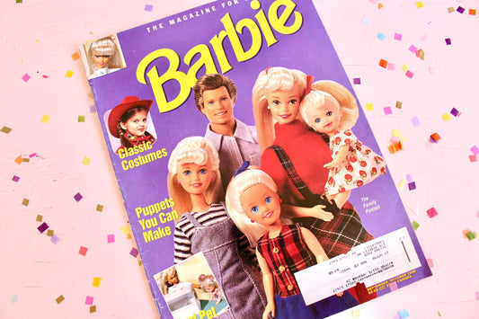 Halloween Barbie Magazine for Girls, 90s Vintage Barbie Movie Fashion Comic Activity Book, 90s Fall Autumn Barbie Girl Gift