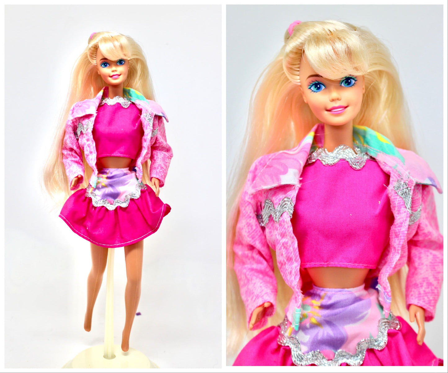 1993 Paint N Dazzle Barbie Doll by Mattel, Vintage Puff Paint Accessories Barbie Doll, Craft Fun Barbie Fashion