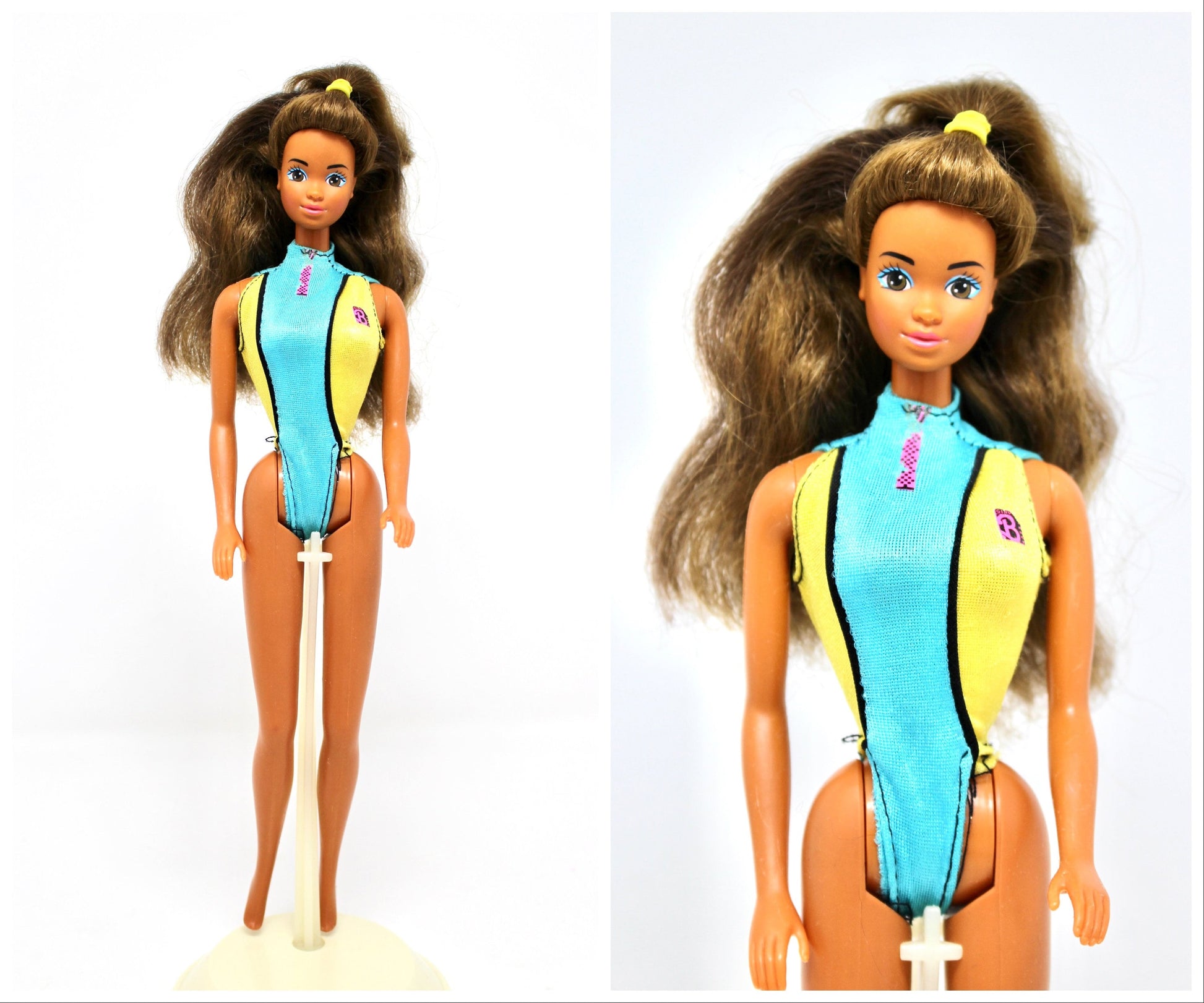 Beach Blast Theresa Doll, Beach Blast Barbie, 1980s Beach Barbie Summer Swimsuit Fashion, Tropical Barbie Doll, Vintage Barbie Fashion