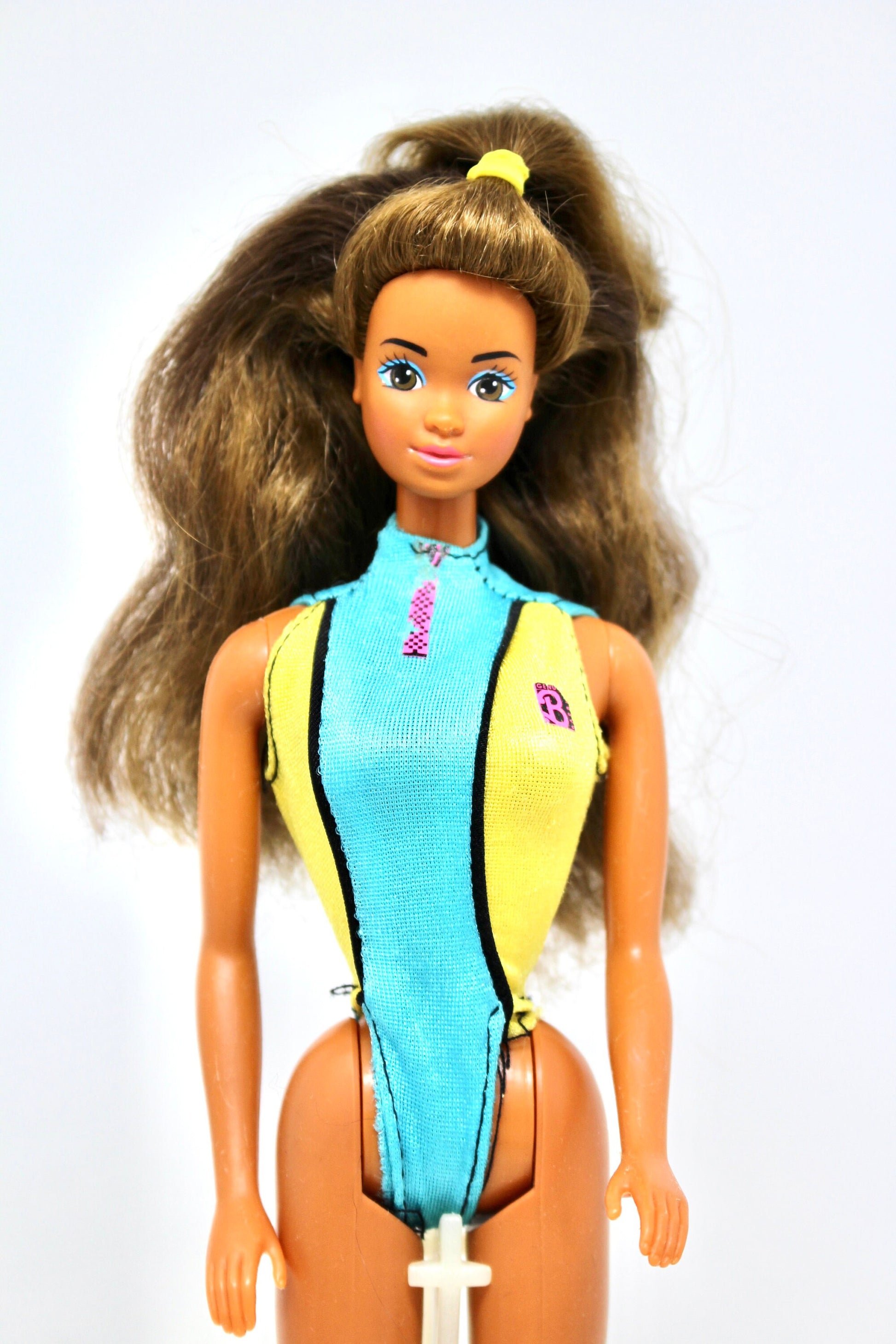 Beach Blast Theresa Doll, Beach Blast Barbie, 1980s Beach Barbie Summer Swimsuit Fashion, Tropical Barbie Doll, Vintage Barbie Fashion