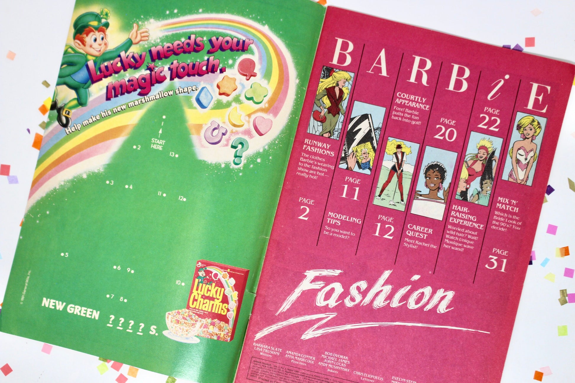 Barbie Valentines Marvel Comic Book, Vintage 90s Barbie Doll Magazine with Ads, 90s Barbie Nostalgia, Retro Barbie Pink Valentines Day Gift