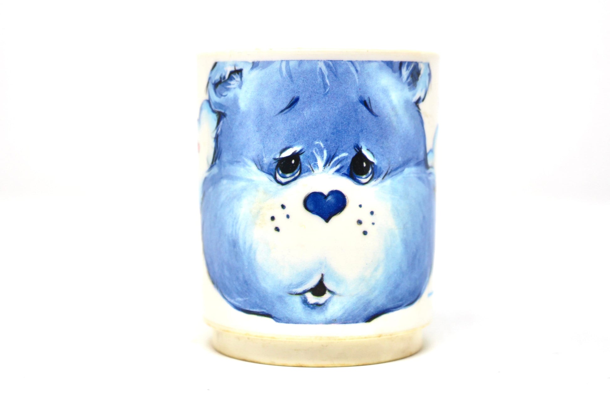 Grumpy Care Bear Melamine Cup, Vintage 1980s Care Bear Mug, Blue Care Bear Kids Dinnerware, Care Bear Merchandise, Retro Kids Care Bear Gift