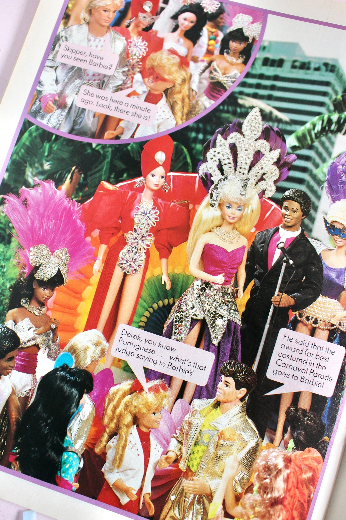 Jewel Secrets Barbie Magazine for Kids, Vintage 80s Christmas Barbie Book, Retro Barbie Fashion, Pink 80s Kids Gift, Barbie Girl Lover Gift