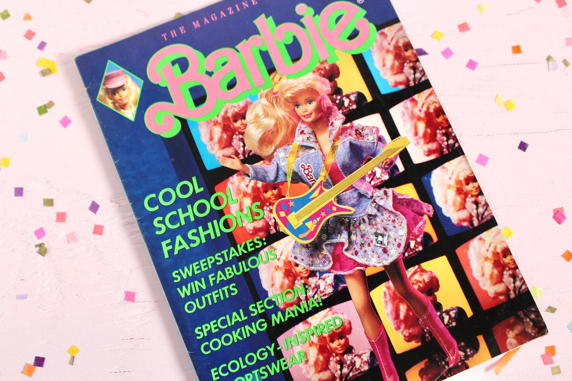 Vintage Barbie and the Beat Magazine for Kids, 90s Kids Barbie Comic, Retro Barbie Ads Activity Book