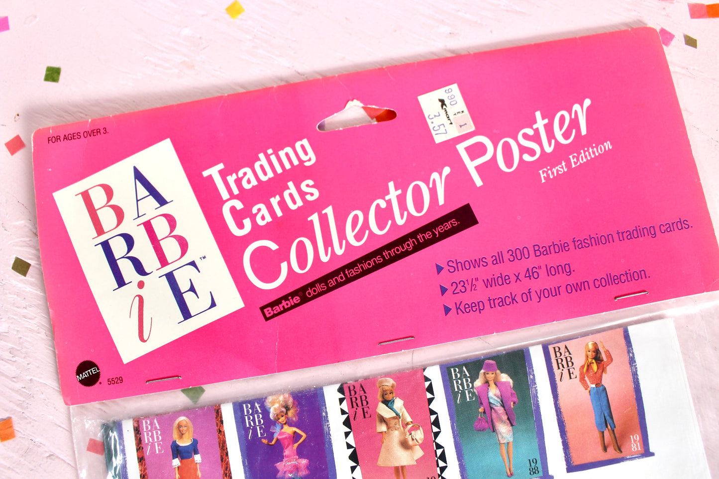 Vintage Barbie Trading Card Collector Poster, Retro Barbie Wall Art, 60s 70s 80s 90s Barbie Fashion, Barbie Lover Collector Gift