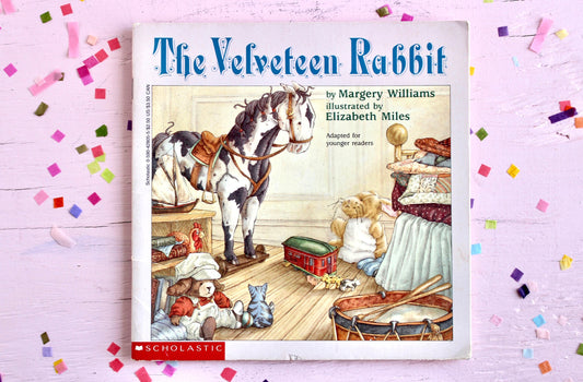 The Velveteen Rabbit Kids Softcover Easter Book, Margery Williams Bunny Kids Book, Easter Spring Basket Stuffer Gift