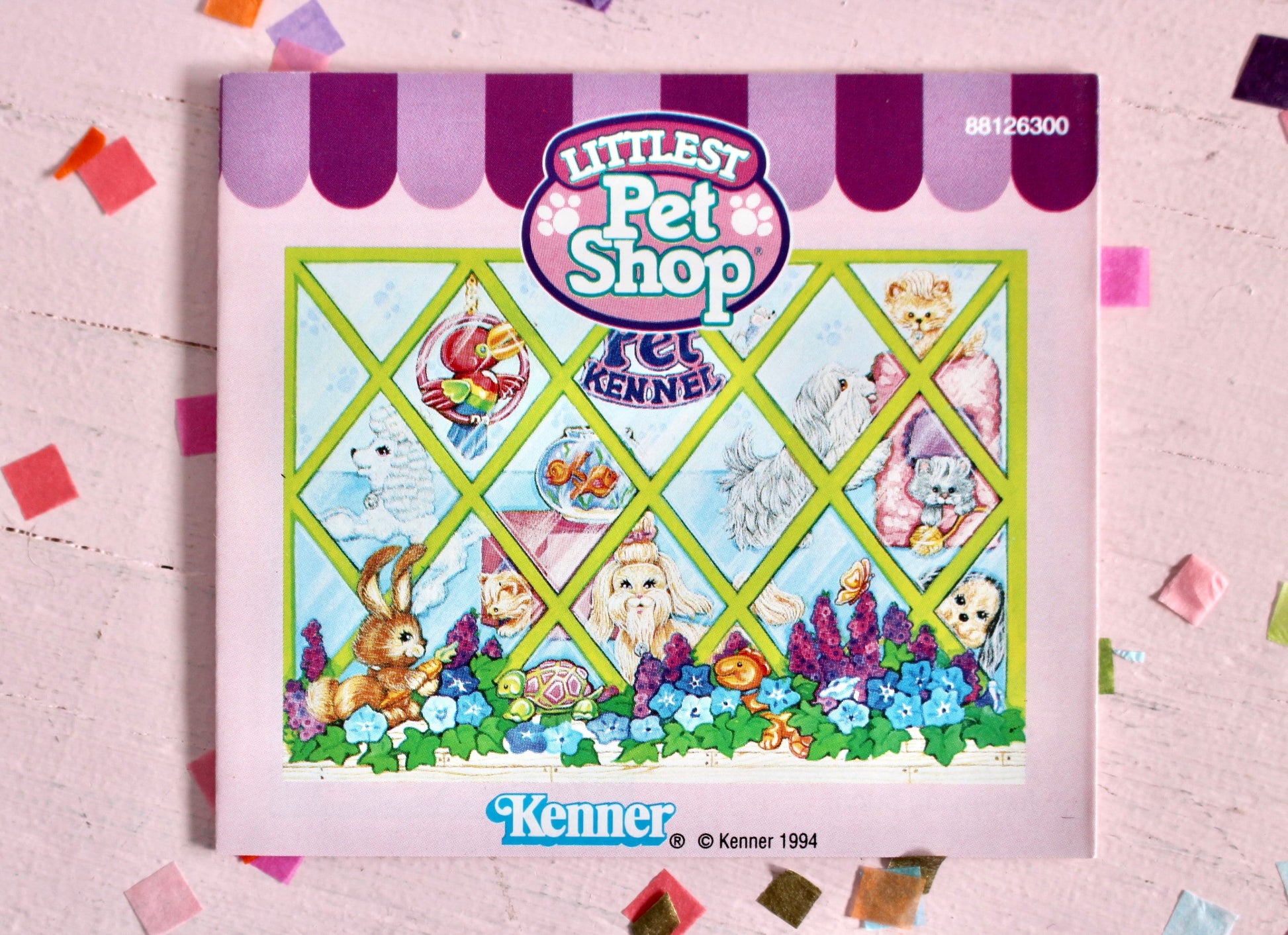 Vintage Littlest Pet Shop Promotional Merchandise Booklet, 1994 Cozy Home Pets, Zoo Pets, LPS Jewelry Charm Bracelet Mail In Offer