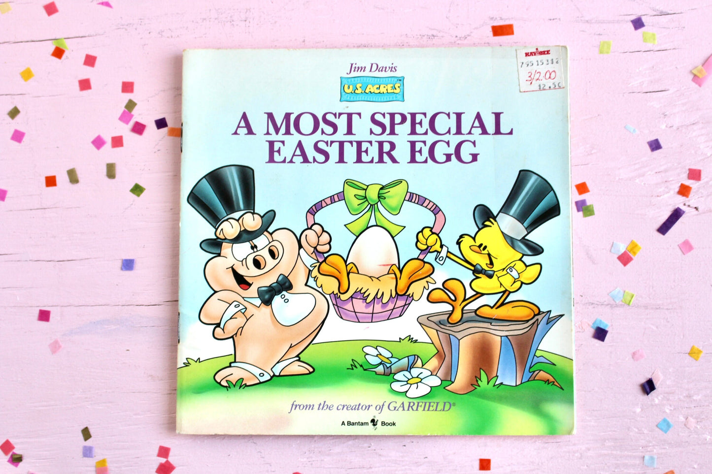 Vintage Kids Easter Softcover Book, A Most Special Easter Egg Book by Jim Davis, 90s Garfield Kids Easter Basket Stuffer, Easter Basket Gift