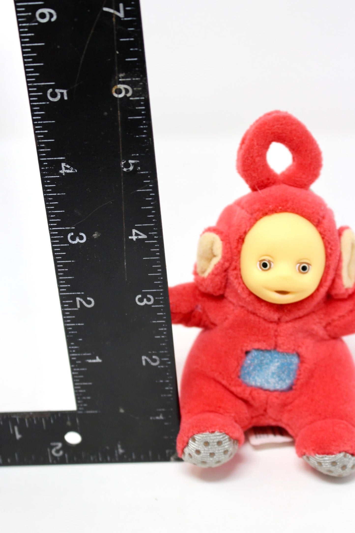 Vintage Teletubby Plush Keychain, Po Red Kids Teletubby Clip On Toy, Vintage 90 Teletubby Collectible Toy, Retro Kids Toy Room Nursery Decor