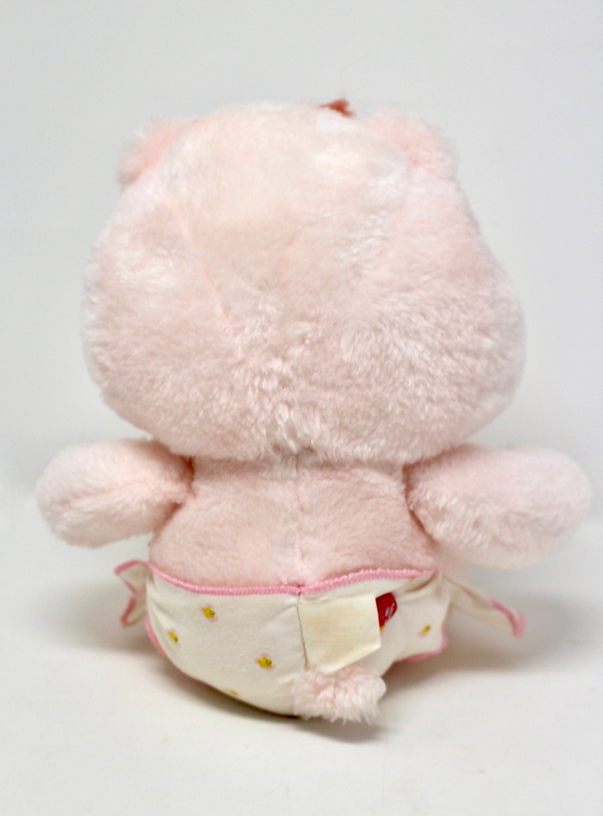 Baby Hugs Care Bear Plush, Vintage Soft Pink Bear Stuffed Animal, Pastel Pink Girls Baby Shower Gift, Retro Bear Heart Theme Nursery Toy