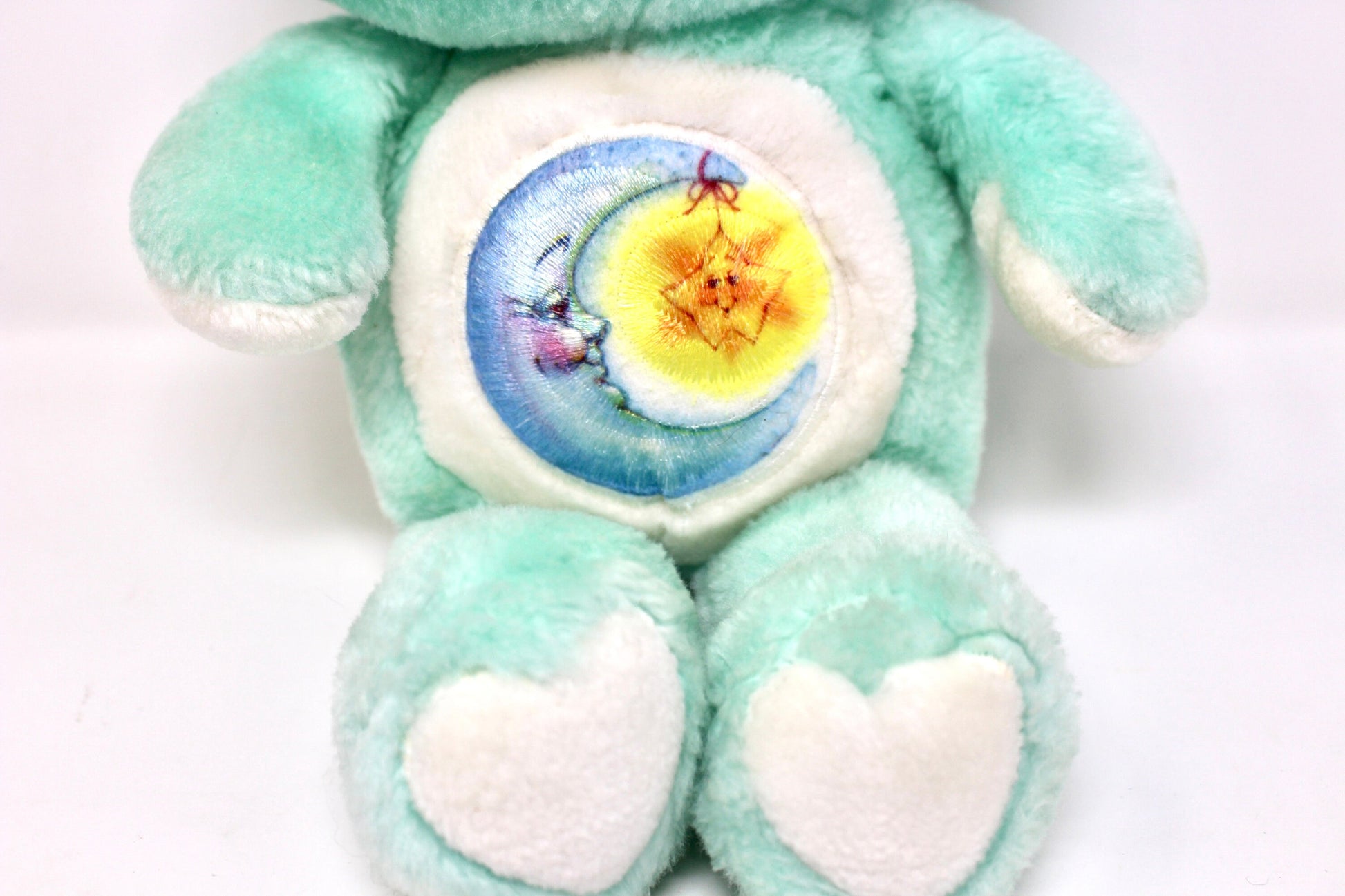 BedTime Care Bear Plush Stuffed Animal, Vintage 80s Moon Star Care Bear Toy, Bedtime Bear Gift